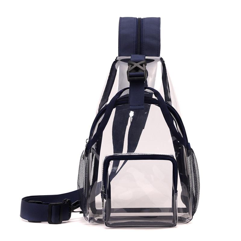 Pvc Transparent Backpack With Waterproof Design For Daily Use And 10in Laptop Storage