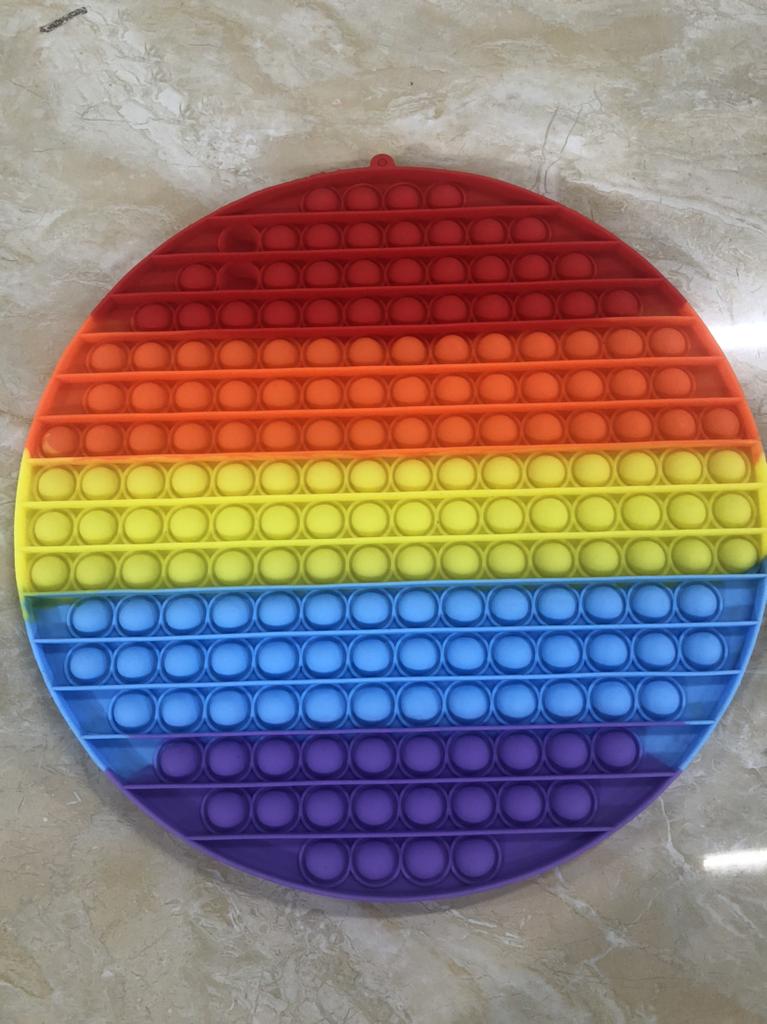 Große Größe 30*30cm Riesige Fidget Spielzeuge Regenbogen Antistress Drück sie Blasen Fidget Spielzeuge Stressabbau Spielzeug für Kinder Erwachsene