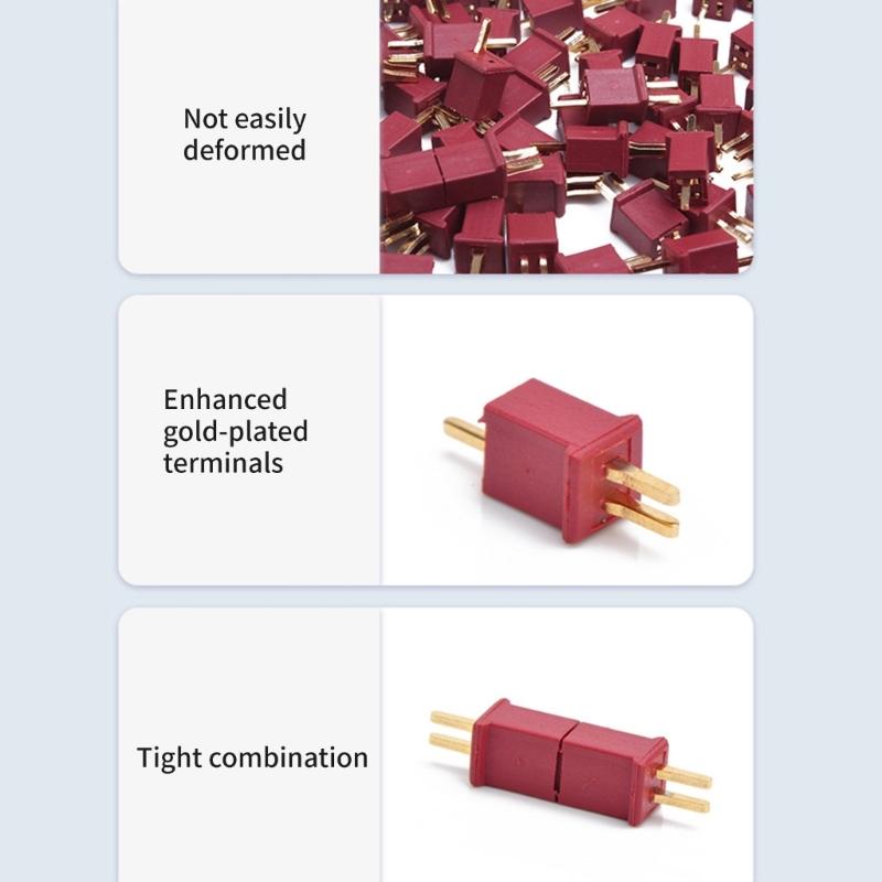 10Pcs Miniature Plug Replacement Type Male and Female Connectors T Plug Connectors Mould Parts Enduring