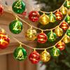 LED Electroplated Round Star String Lights: Christmas Tree and Atmosphere Decoration