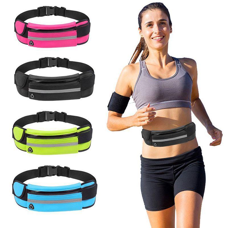 Waterproof Running Belt Bum Waist Pouch Fanny Pack Camping Sport Hiking Bags Zip