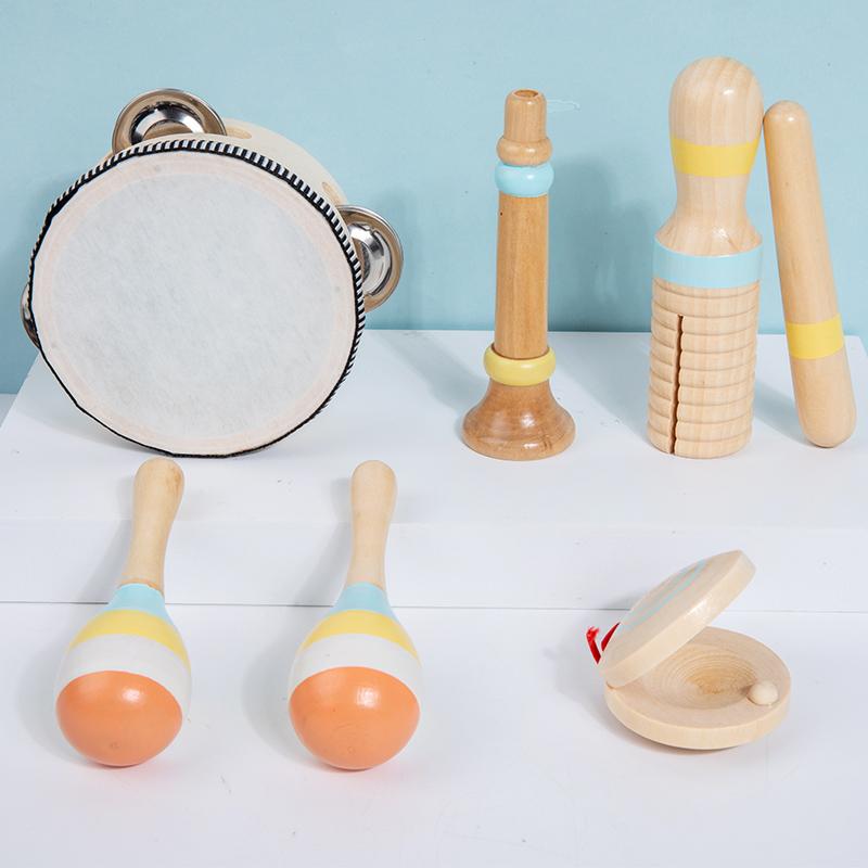 

Music Set Montessori Musical Instrument Baby Children Wooden Percussion Instrument Toy Early Educational Knocking Toys for Kids