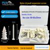 Nylon Expansion Anchor with Self-Tapping Screw and Wall Plug