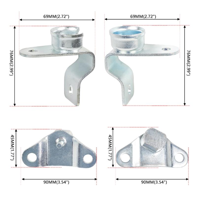 Left & Right Tailgate Hinge Set for 1500 1999-2006 Automobile Repair Spare Part