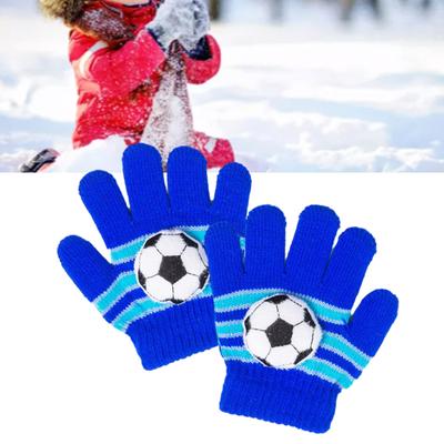 Verdickte Kinderhandschuhe Warme Bunte Fäustlinge Vollfinger-Fäustlinge Winter Warme Handschuhe Stilvolle Handschuhe für Jungen Mädchen