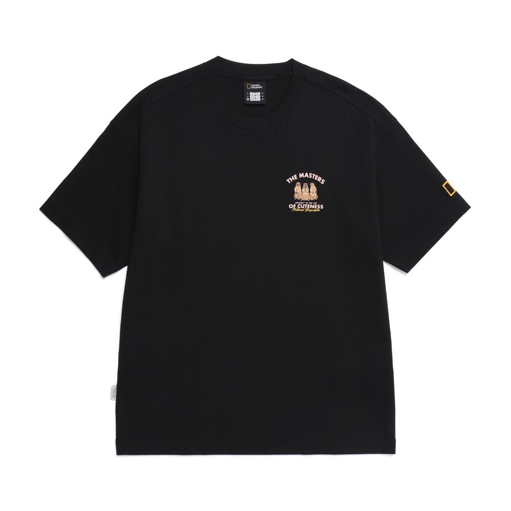NATIONALGEOGRAPHIC N253Uts950 Animal Patch Short Sleeve T-Shirt