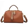 Vysoce kvalitní jednobarevná kožená kabelka přes rameno pro ženy 2023 Luxusní dámská kabelka Designer Female Messenger Tote Sac