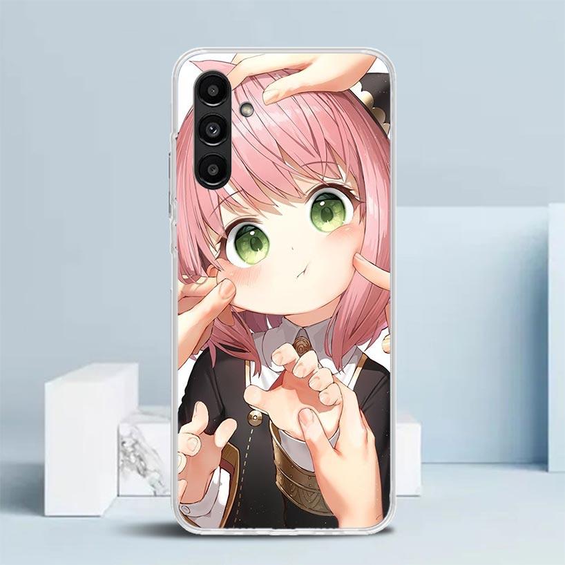 Anime S-Spy Family Anya Cover for Samsung Galaxy A17 A37 A57 A16 A26 A36 A56 A15 A14 A55 Phone Case A13 A53 A25 A35 A24 A34 A23