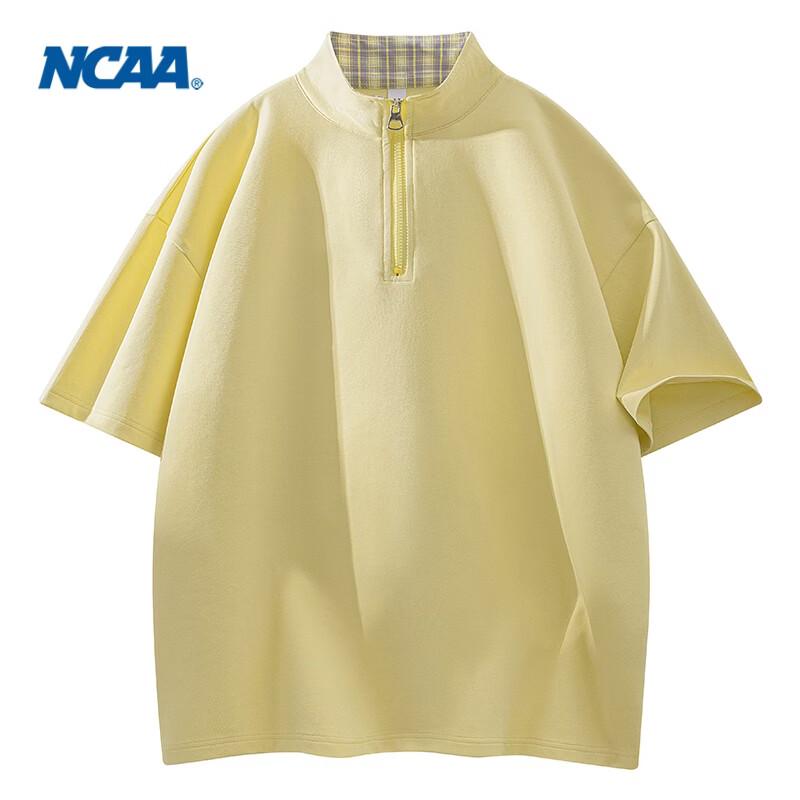 NCAA Men s Zipper Polo T-Shirt M