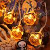 Halloween Spiderweb Skeleton String Lights: Retro Decorative Props