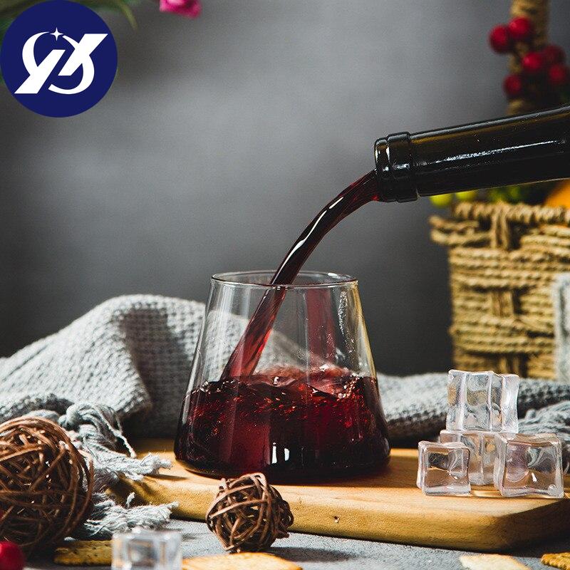 Mountain Design Heat Resistant Wine Glass Breakfast Water Cup Tea Juice Milk Mug Drinkware 300ML