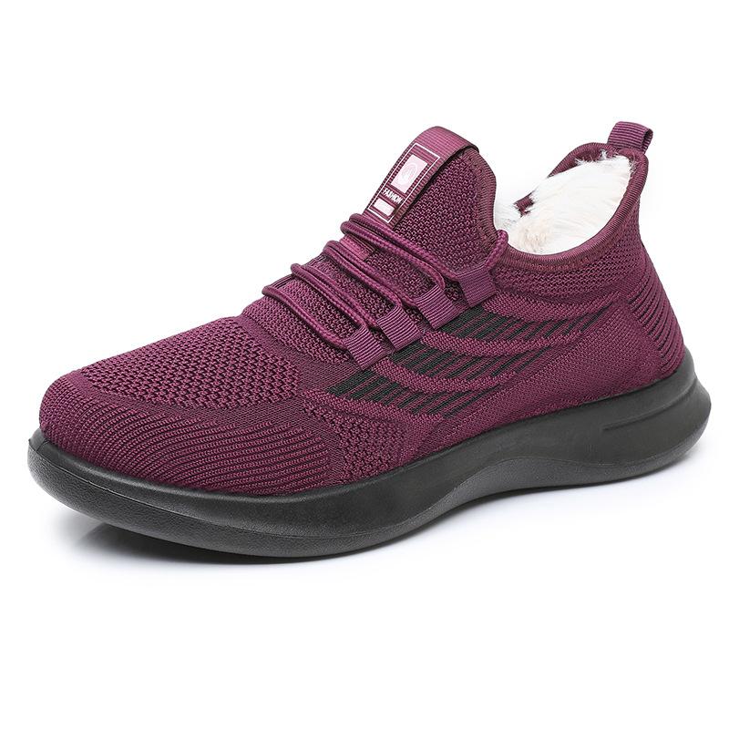 Neue Plus samt verdicken frauen sport schuhe mode lässig warme schuhe rutschfeste und stoßdämpfende winter laufschuhe
