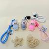 Porte-clés en peluche Labubu Nouveau 4CM Poupée en vinyle Rubble Pendentif en peluche Mignon Pendentif de sac