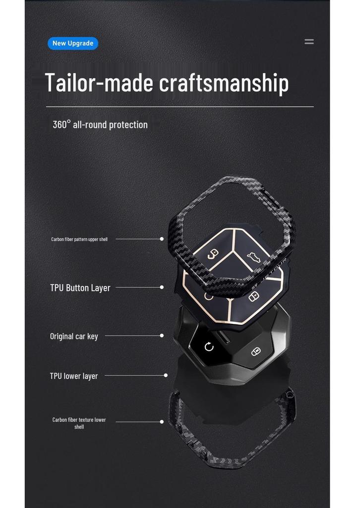 Jetour Traveler 23-26 Key Case: New Chery Traveler Metal Shell with Buckle for Cross-border Use