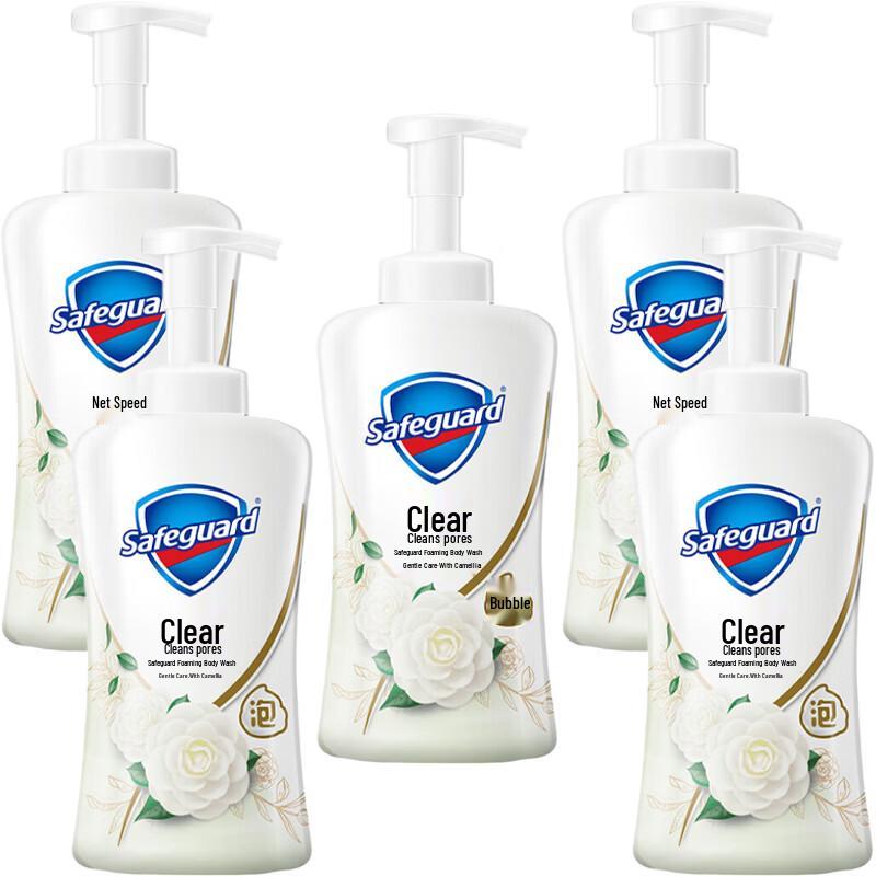 Safeguard Soft Care Camellia Scent Bubble Shower Gel