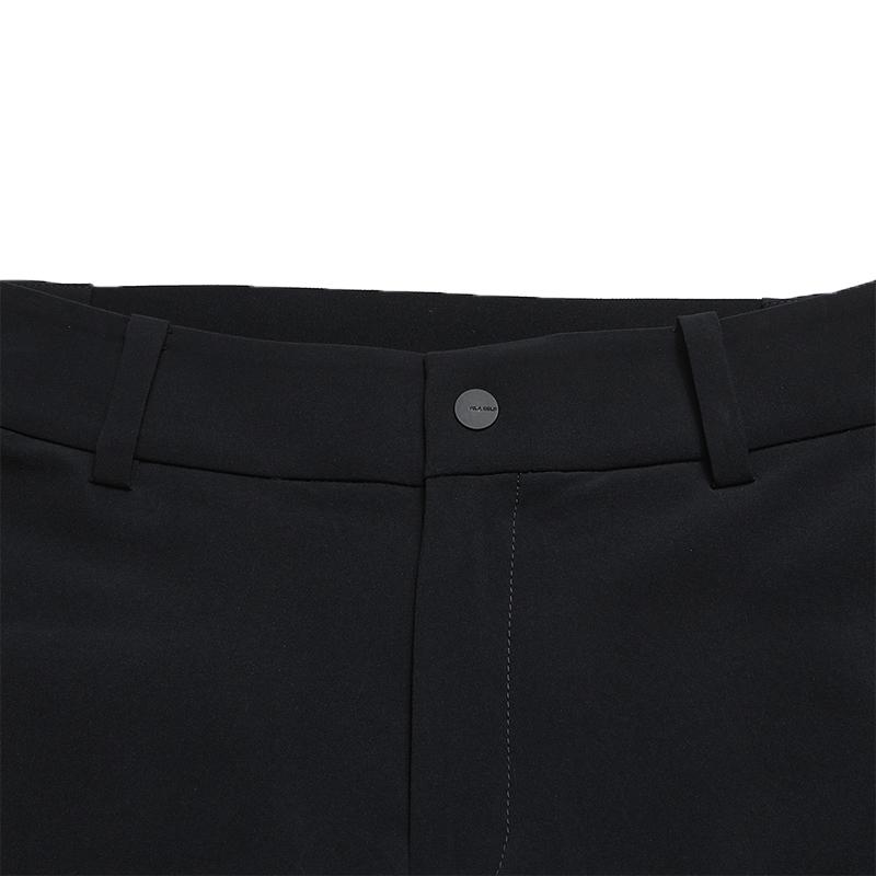 FILA Golf Series Fashion Simple Classic Comfortable Versatile Sports Golf Micro Flare Knitted Casual Pants Women pants Deep-Black A11W625804FBK