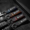 Leather Car Logo Keychain Key Chains Rings Pendant For GS F Sport 350 Ct200h Uvx 250h Nx 300h Rx Auto Keyring Accessories