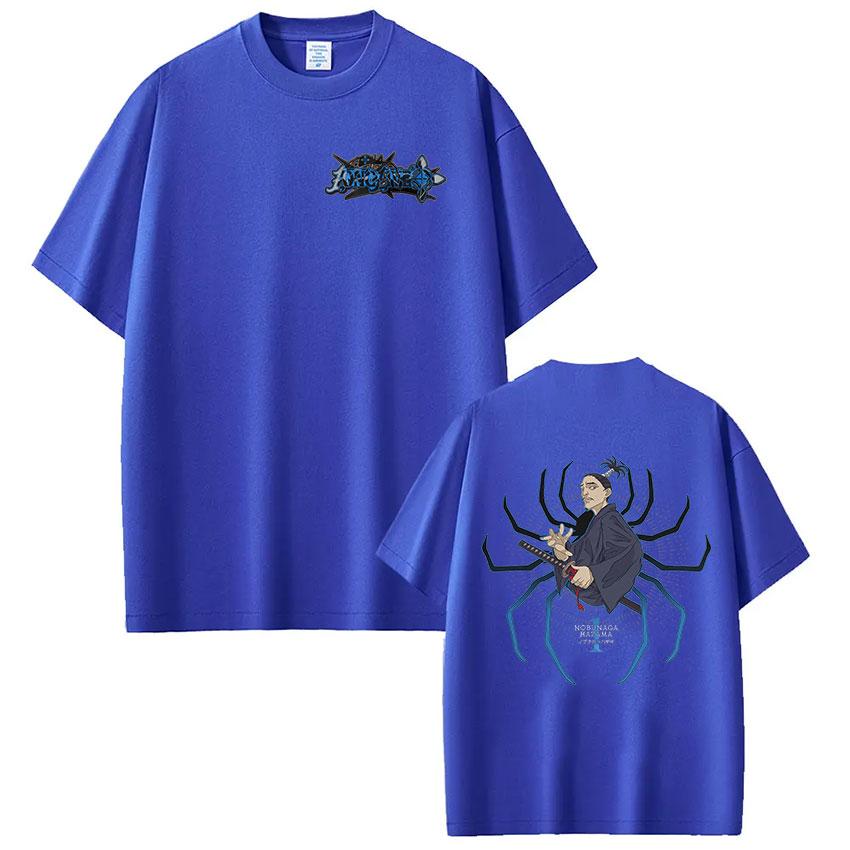 Anime Hunter X Hunter T Shirt Spider Phantom Troupe Nobunaga Hazama Short Sleeve Tshirt Men Women Cotton Casual Loose Tshirts