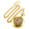A95D-2X Luxury Golden Luminous Mechanical Pocket Watch