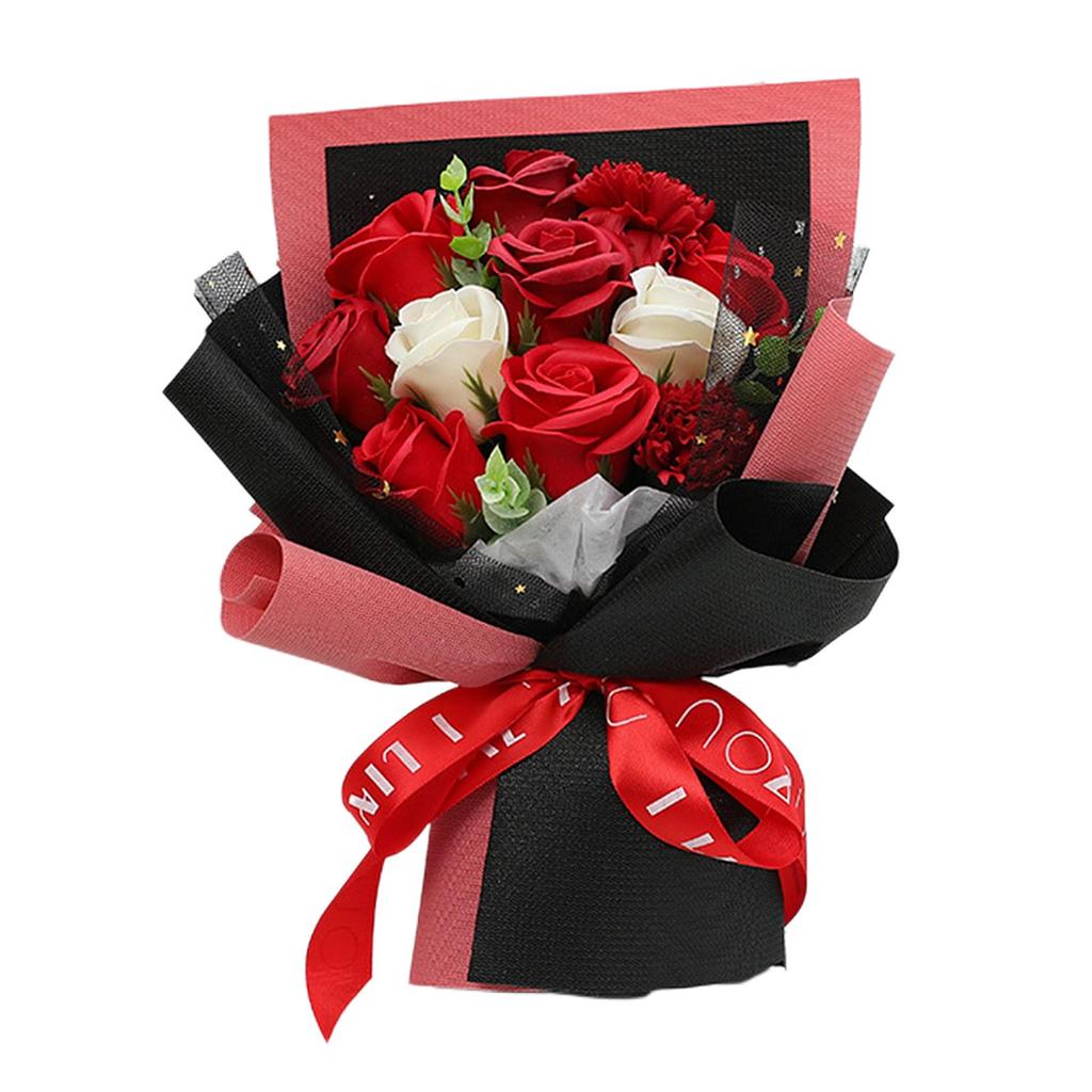 Artificial Soap Rose Wedding Bouquet Decorative Flowers Bouquet Party Home Ornament