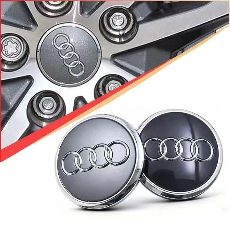 Car Wheel Center Cap Hub Covers 4PCS 60mm 61mm 68mm 69mm 135mm for Audi A1 A3 A4 A5 A6 A7 A8 Q3 Q5 Q7 S3 S4 S6 Accessories