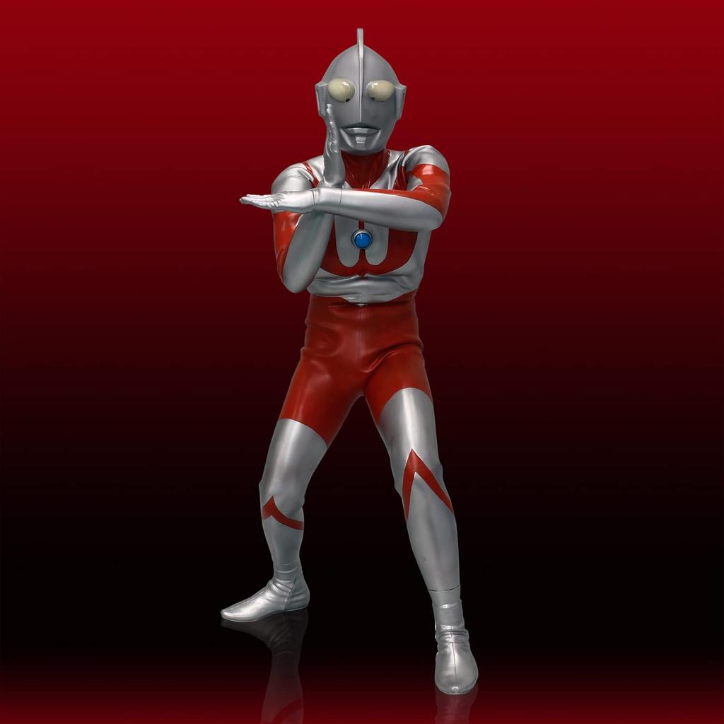 Ultraman (C-Typ)/Mega Softvinyl-Bausatz, Nachdruck, nicht maßstabsgetreu, Gesamthöhe ca.. 39 cm weiches Vinyl, unbemalt, Bausatz 4571587310050