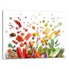 GLASS PLATE CUTTING BOARD 52x40 VEGETABLES