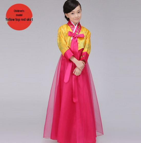 Dívčí červnový 1. Korejský tradiční Hanbok - Joseonský etnický performance taneční kostým