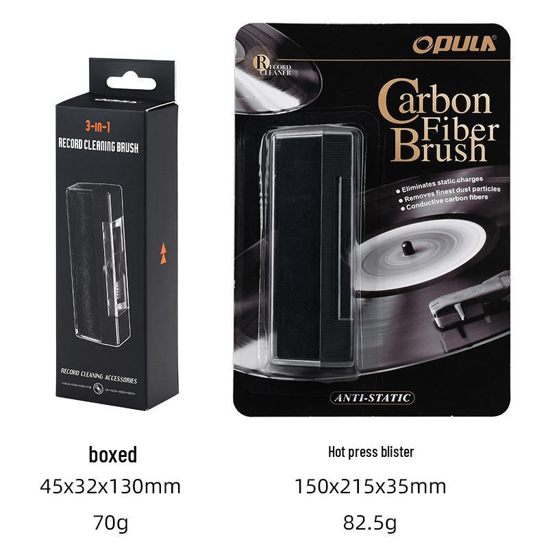 3-in-1 Vinyl Record & Stylus Cleaning Brush Set for Turntables