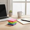 8Pcs Self-adhesive Memo Pad Paper 8 Rainbow Color Writing Memo Pad Self Sticky Notes Pad  Notebook