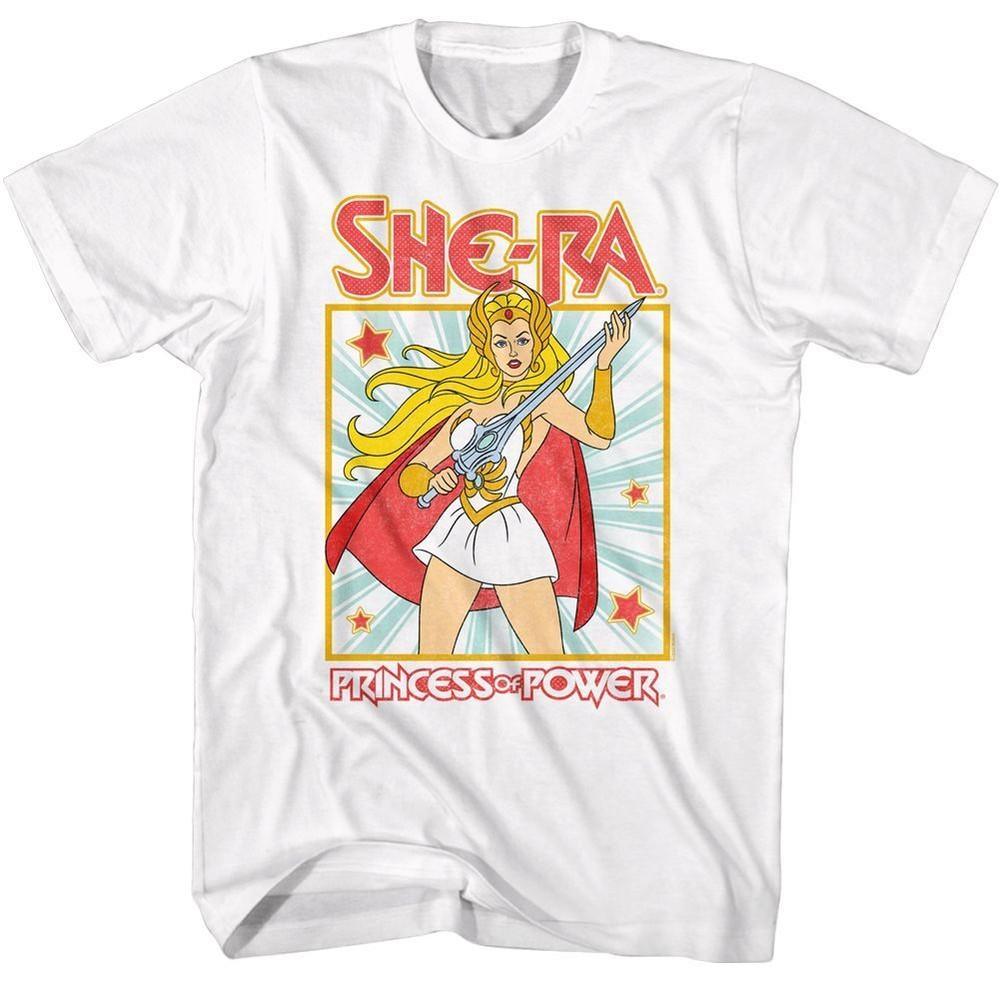 

Masters of the Universe She-Ra Square White T-Shirt XL