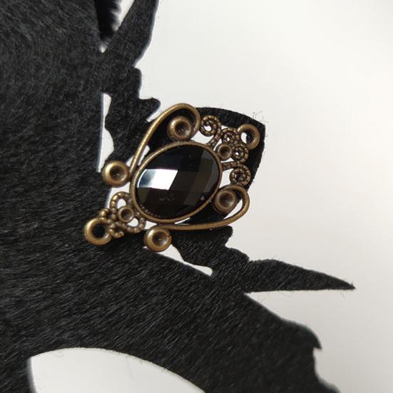 Cosplay Kryt obličeje Krásně přenosný Dekorativní látkový Halloweenský kostýmový večírek Poloviční obličej Oči Peří Maškarní maska pro každodenní nošení