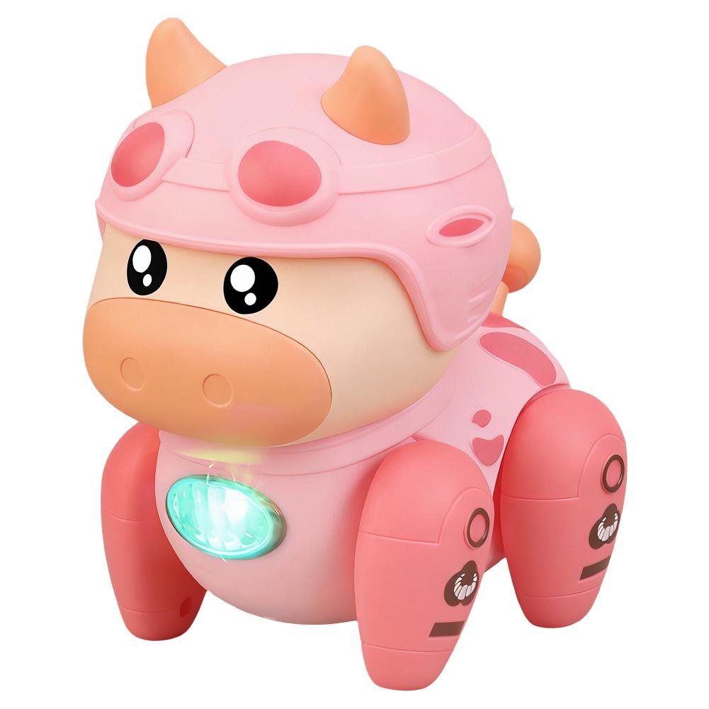 Electric Walking Crawling Dinosaur Dog Pig Plaything With Music & Led Light, Musical Electronic Pet Animal Toys For Babies Toddlers