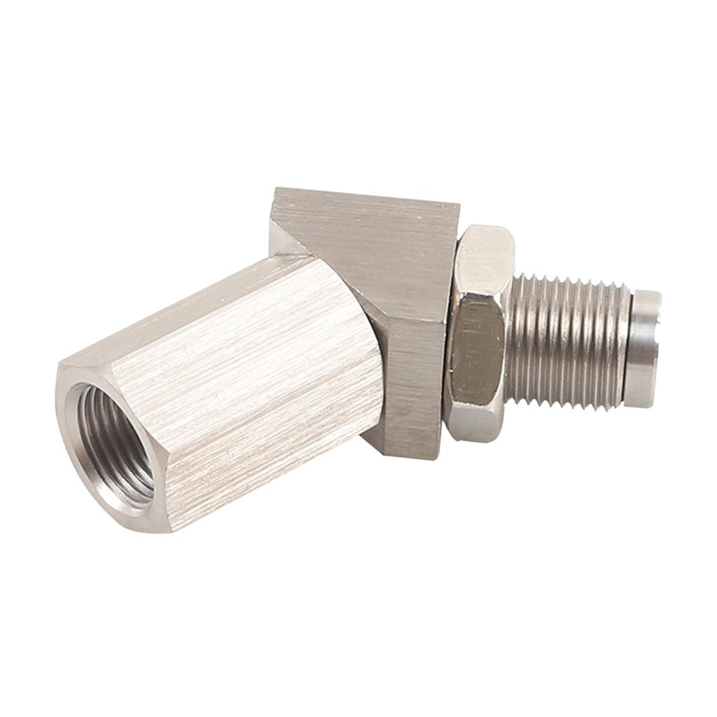 Distanțiere pentru extensor pentru senzorul de oxigen O2 pentru mașină Distanțiere pentru senzorul O2 de 45 de grade cu convertizor catalitic M18 x 1,5 Extensie argintie pentru evacuare