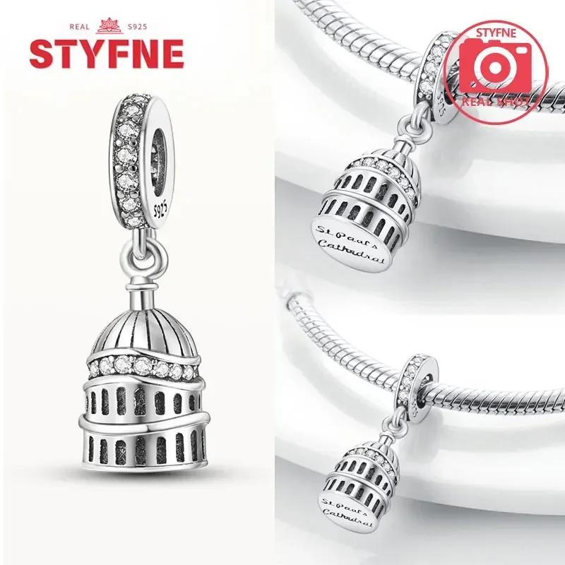 Real Copperour Lady Charm Bead The Virgin Mary Dangle Fitoriginal Bracelet Fine Jewelry Diy Gift For Women