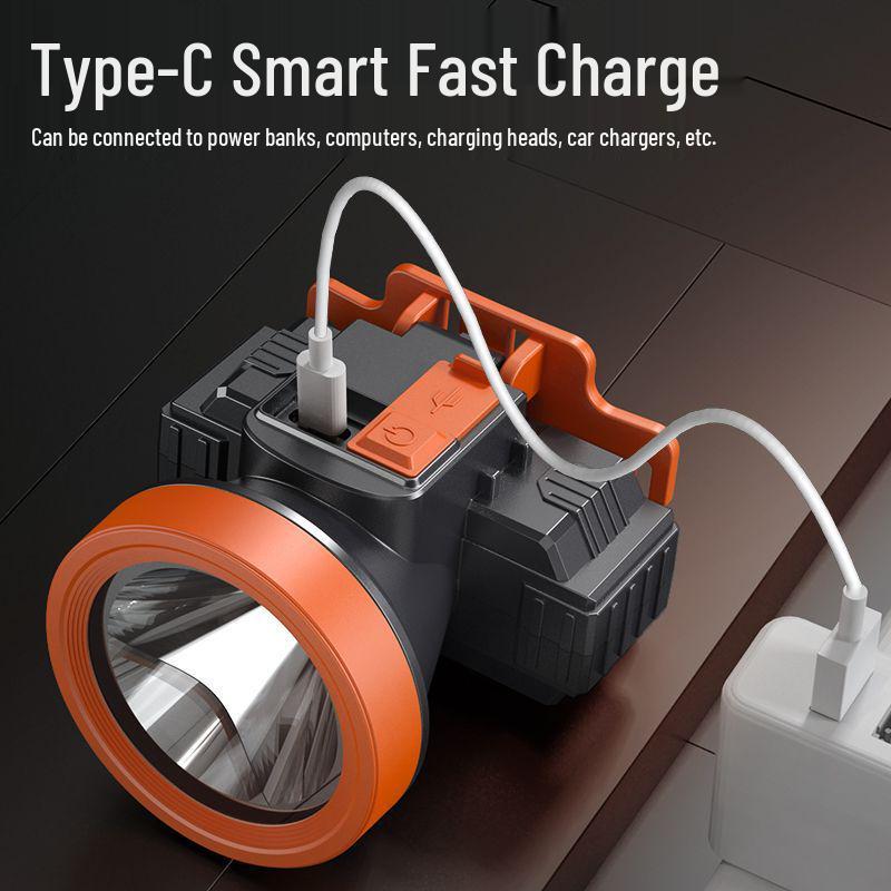 Rechargeable LED Headlamp: Super Bright, Long-Lasting Battery for Outdoor Night Fishing or Mining