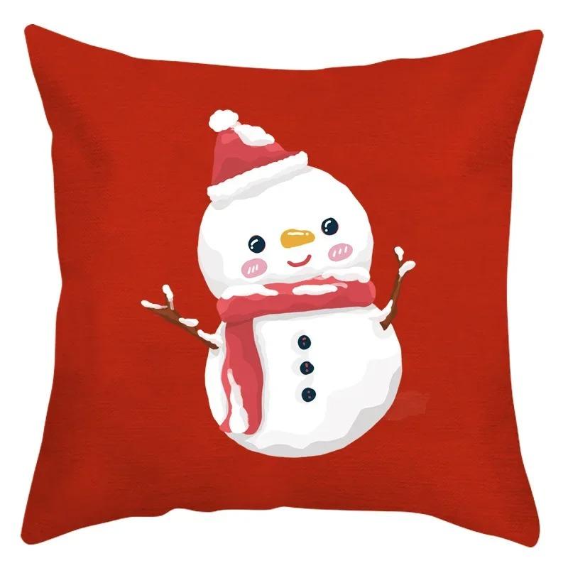 Weihnachts-Themen-Kissenbezüge Auto Zubehör Büro Santa Claus Wohnzimmer Sofa Hause Kissenbezüge