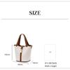 DakS Ivory Cowhide ContraSt CanvaS Tote Bag S Dcba6e194iv