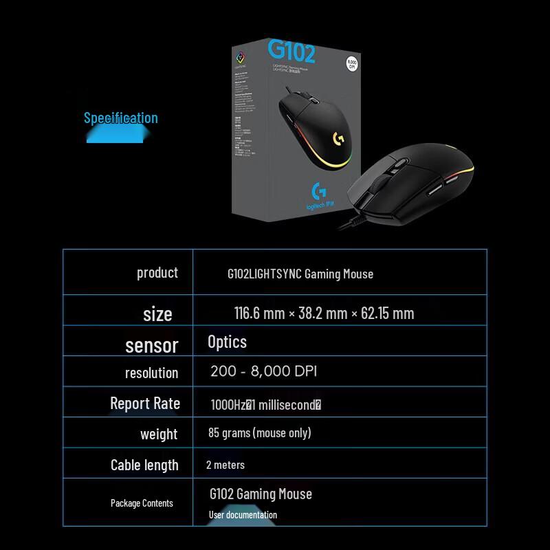 Logitech G K845 Mechanical Keyboard & G102 Mouse Set