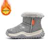 Boys high-top cotton boots Northeast children's large cotton shoes velvet warm thickened middle children girls camouflage snow boots zipper
