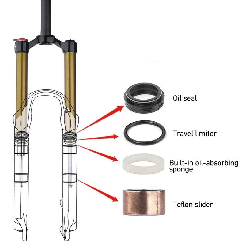 Sponge Foam Rings /Bushings /Sealing Ring O Ring Travel Limiter for Bicycle Suspension Fork Service Mountain Bike Accessories