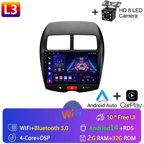 For Mitsubishi ASX 1 2010 2011 - 2016 C4 Peugeot 4008 Car Radio Multimedia Video Player Navigation GPS Android 10 2din 2 din