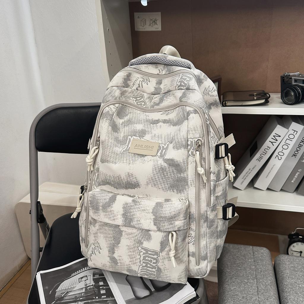 Schoolbag Japanese ins Campus Simple Versatile Backpack Female High School Student Junior High School Student School Bag Large Capacity Backpack Male