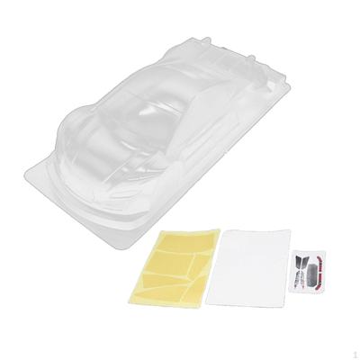 1:10 RC Body Housing with Sticker Accessories DIY Thicken Material Unpainted Case for Kids