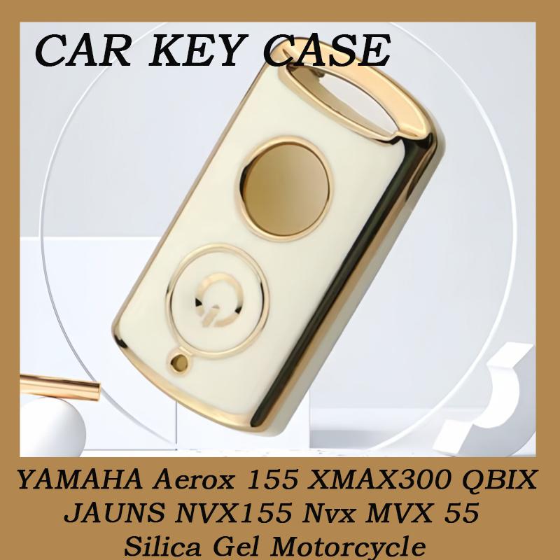 New TPU Silicone Motor Key Fob Case for YAMAHA Aerox 155 XMAX300 QBIX JAUNS NVX155 Nvx MVX 55 Silica Gel Motorcycle
