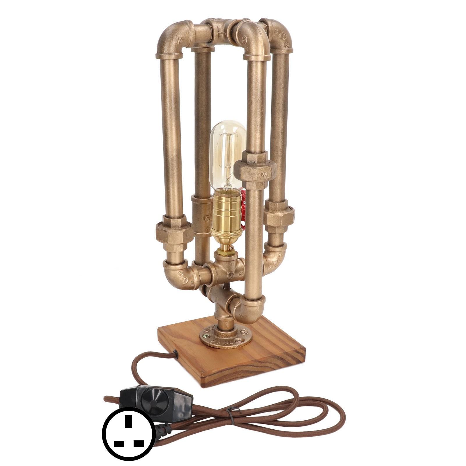 

Трубчатая лампа E27 с высокотемпературной краской, промышленная трубчатая лампа с маховиком-переключателем в стиле стимпанк