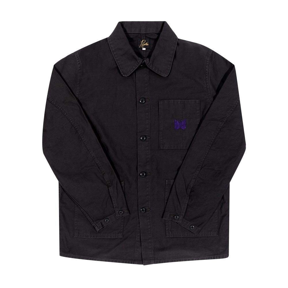 

NeedleS Coverall Back Satin Men S Jacket Qv145 B Black QV145 B-Black (L)