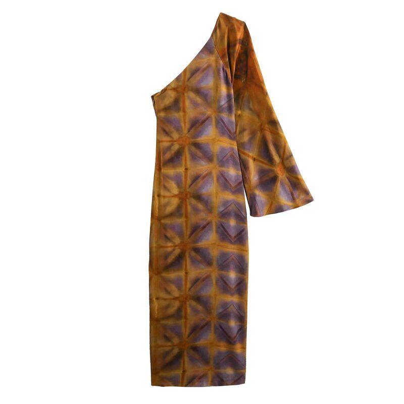 Fashion Style 2024 Summer New Arrival Women's Clothing Fashion Temperament Printed Asymmetric Dress 3410038 330