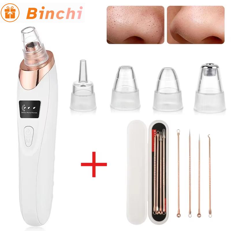 Blackhead Remover Vacuum Suction USB Rechargeable Facial Pore Cleaner Spot Acne Pimple Black Head Extractor Skin Care Tool Kit