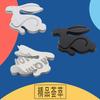 3D Running Rabbit for car Hood Fender trunk Rear Bonnet Nameplate Decal Emblem Badge Sticker